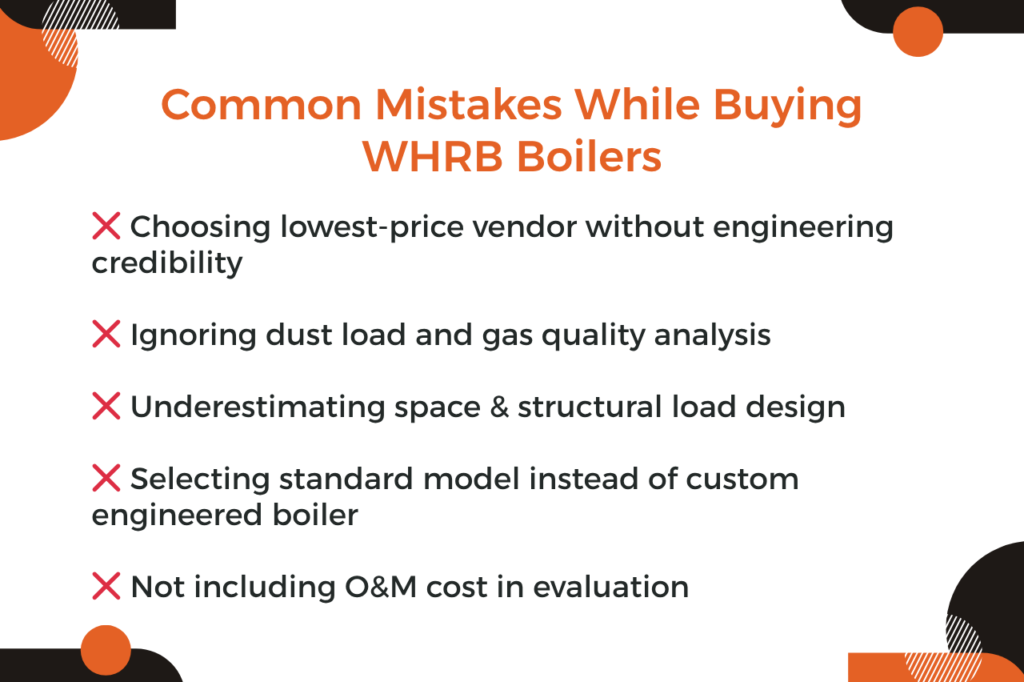 Common Mistakes While Buying WHRB Boilers​