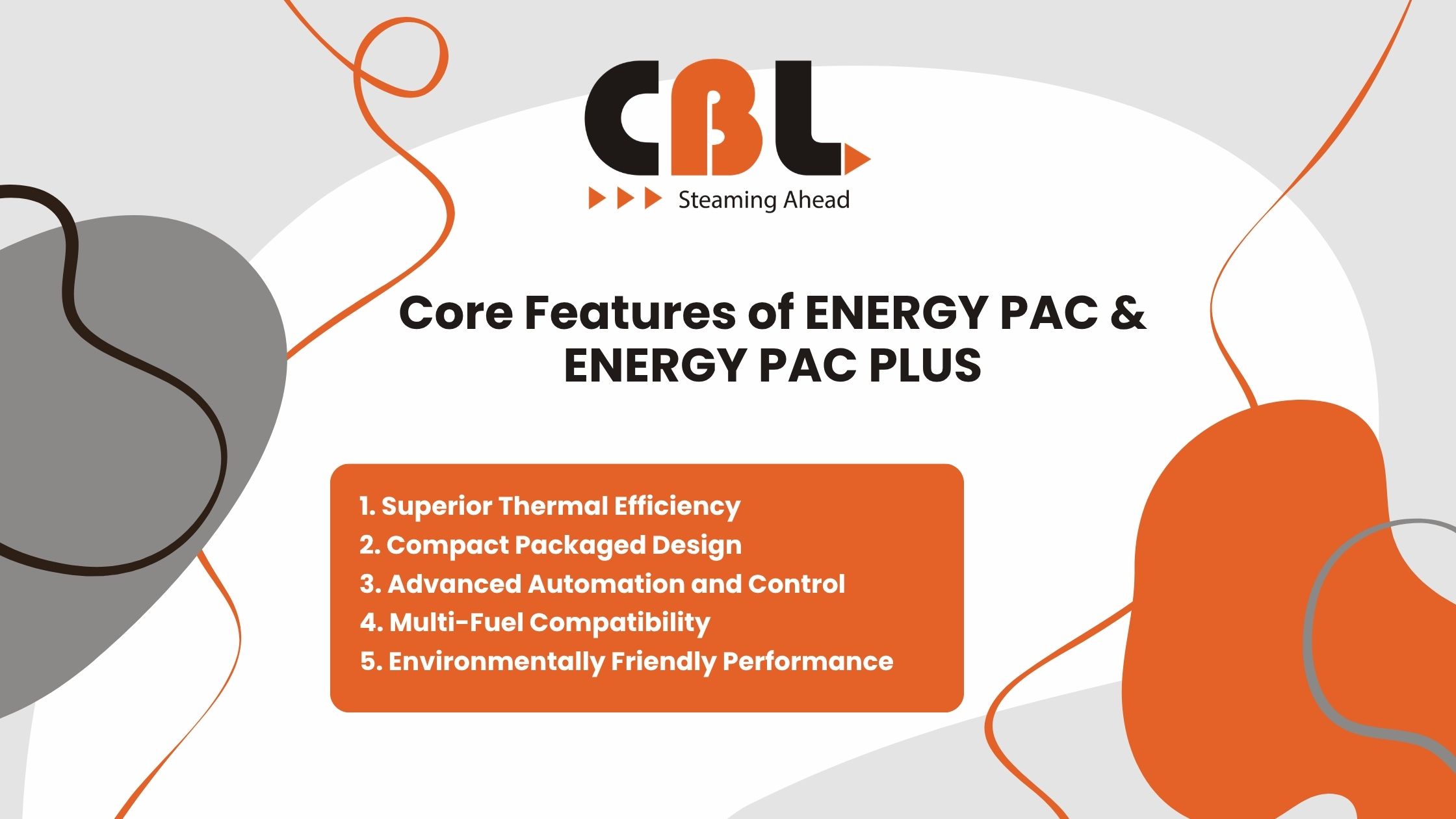 Core Features of ENERGY PAC & ENERGY PAC PLUS